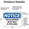 Signmission Truck Drivers Must Wait In This Area OSHA Notice Sign, Vinyl Decal, 7in W x 5in L, 2PK OS-2PACK-NS-D-57-L-16763 - alternate 6